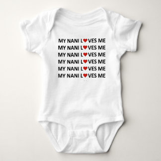 MY NANI LOVES ME - RED HEART BABY BODYSUIT