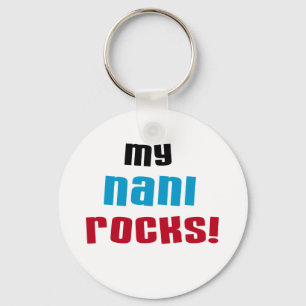 My Nani Rocks T-shirts and Gifts Key Ring