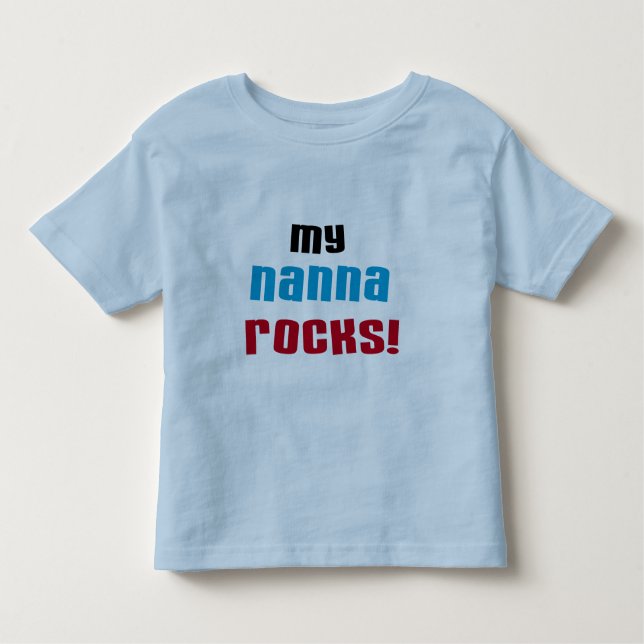 My Nanna Rocks T shirts and Gifts (Front)
