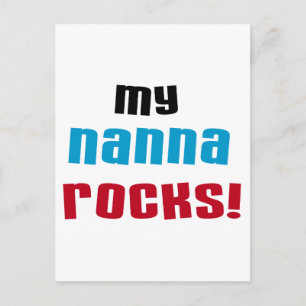 My Nanna Rocks T shirts and Gifts Postcard