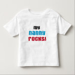 My Nanny Rocks T shirts and Gifts<br><div class="desc">My Nanny Rocks T-shirts, cards, stickers, tote bags, magnets, buttons, and other items with a black, blue, and red text design. These My Nanny Rocks items are a great way to show your love for your special nanny!</div>