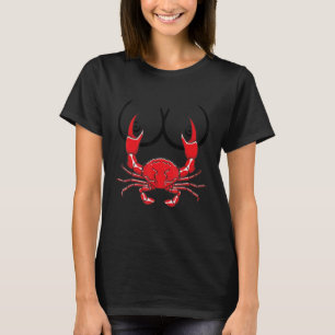 My Naughty Seafood Bad Crab Chest Pincher Fisher T-Shirt