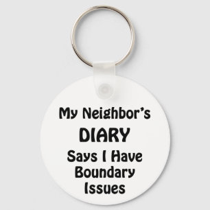 My Neighbor's Diary Key Ring