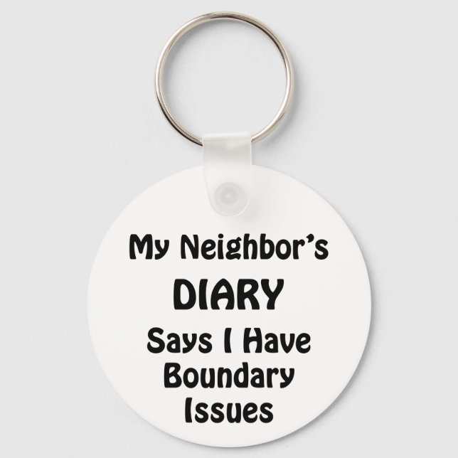 My Neighbor's Diary Key Ring (Front)