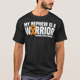 My Nephew is a Warrior Leukaemia Cancer Awareness T-Shirt