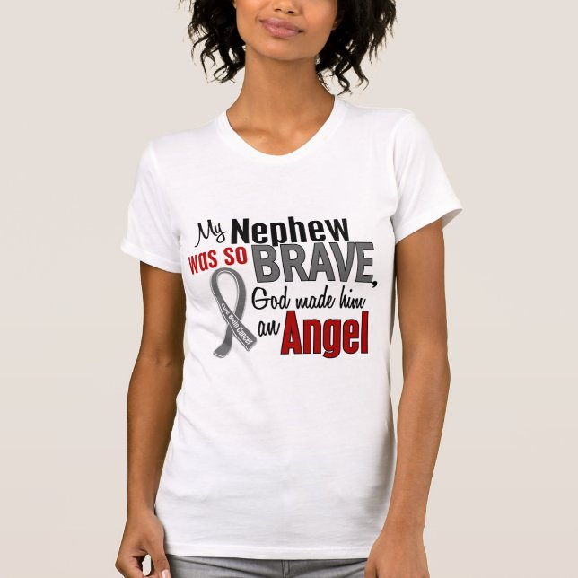 My Nephew Is An Angel 1 Brain Cancer T-Shirt (Front)