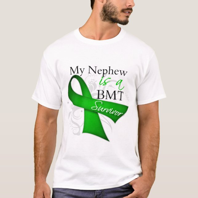 My Nephew is Bone Marrow Transplant Survivor T-Shirt (Front)