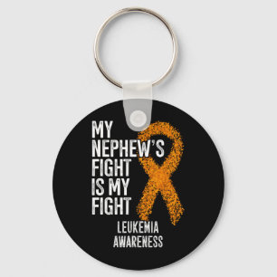 My Nephew's Fight Is My Fight Leukaemia Awareness Key Ring