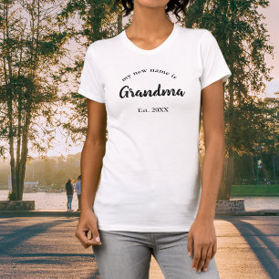 My New Name is Grandma New Grandmother T-Shirt