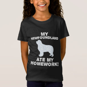 My newfoundland ate my homework dog lover gift T-Shirt