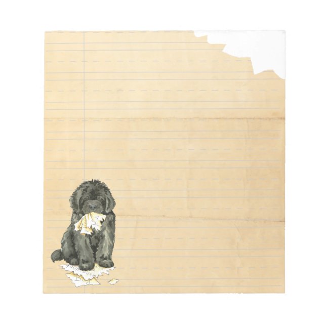 My Newfoundland Ate My Homework Notepad (Front)