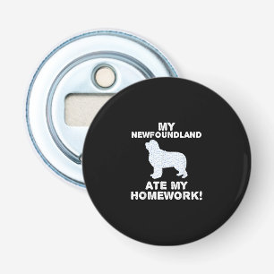 My newfoundland ate my homework   School Gift Bottle Opener
