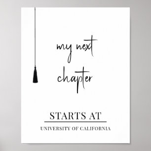 My Next Chapter Graduation Poster
