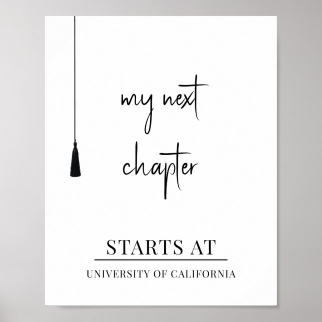 My Next Chapter Graduation  Poster (Front)