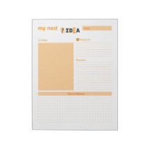 My Next Idea Orange Notepad