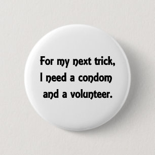 My next trick 6 cm round badge