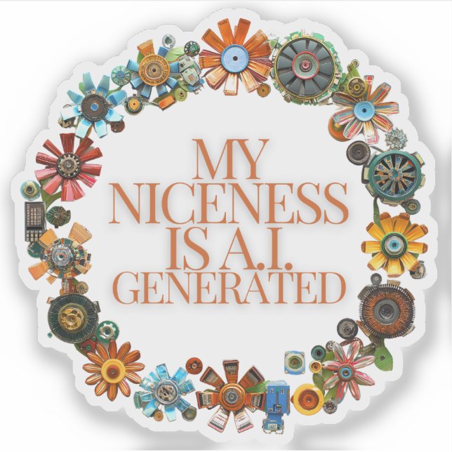 My Niceness is A.I. Generated (Front)