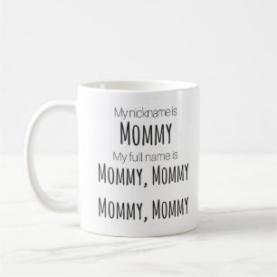 "My Nickname Is Mummy" Mug