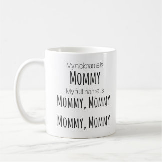 "My Nickname Is Mummy" Mug