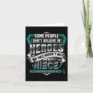 My Niece Is A Warrior - Scleroderma Awareness Card