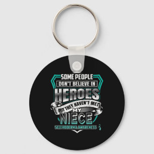 My Niece Is A Warrior - Scleroderma Awareness  Key Ring