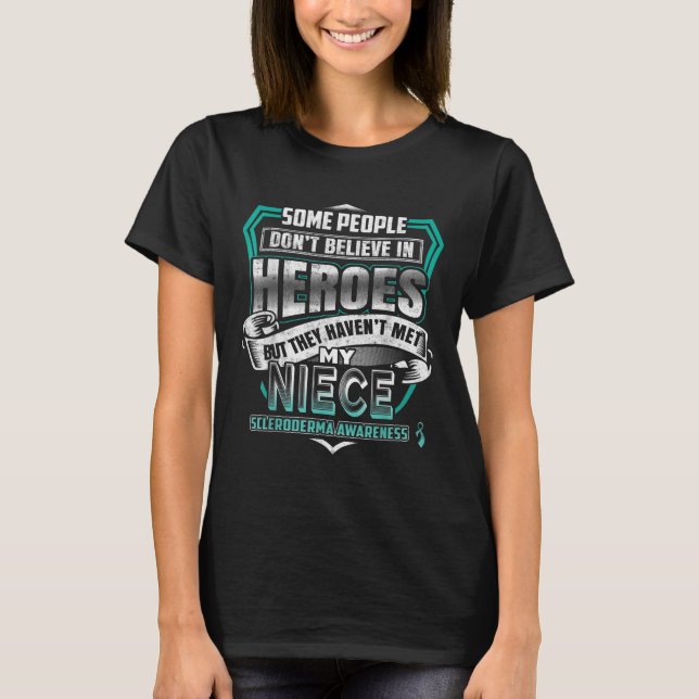 My Niece Is A Warrior - Scleroderma Awareness  T-Shirt (Front)