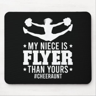 My Niece Is Flyer Cheer Aunt Cheerleader Auntie Mouse Pad