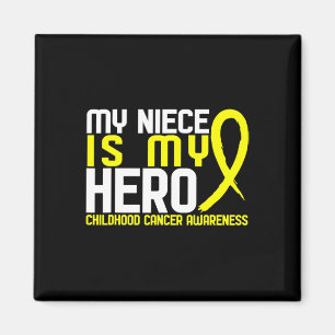 My Niece Is My Hero Childhood Cancer Awareness Magnet