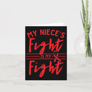 My Niece's Fight Is My Fight Chd Heart Disease Awa Card