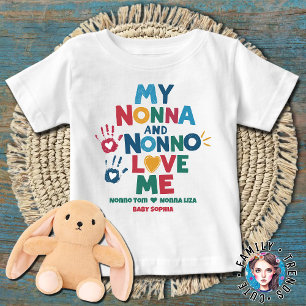 My Nonna and Nonno Love Me Baby T-Shirt