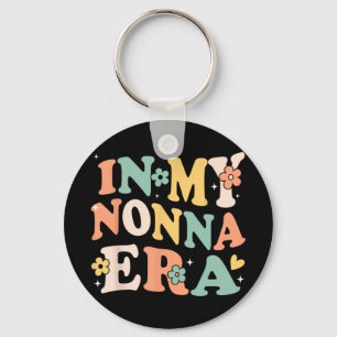 My Nonna Era Funny Sarcastic Groovy Retro Mothers  Key Ring