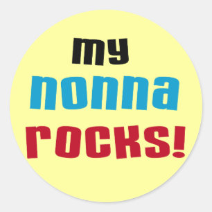 My Nonna Rocks T-shirts and Gifts Classic Round Sticker