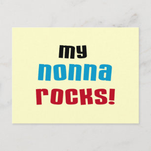 My Nonna Rocks T-shirts and Gifts Postcard