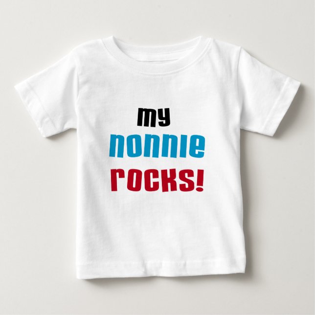 My Nonnie Rocks t-shirts and Gifts (Front)