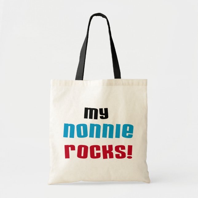 My Nonnie Rocks t-shirts and Gifts Tote Bag (Front)
