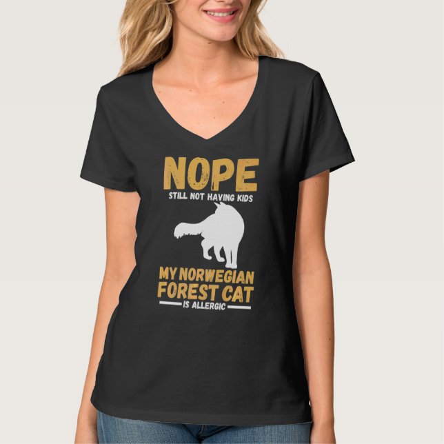 My Norwegian Forest Is Allergic T-Shirt (Front)