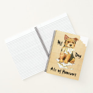 My Norwich Terrier Ate My Homework Notebook