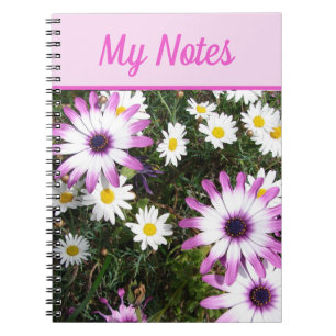My Notes Book Daisy Beautiful Pink floral Flower