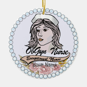 My OB GYN Nurse Ceramic Tree Decoration