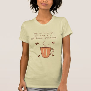 My Office Is Filled With Endless Stories Reader T-Shirt