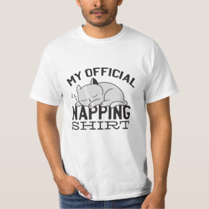My official napping shirt - Lazy sleeping Cat