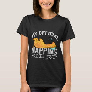 My official napping shirt - Lazy sleeping Giraffe
