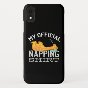 My official napping shirt - Lazy sleeping Giraffe Case-Mate iPhone Case
