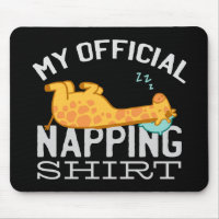 My official napping shirt - Lazy sleeping Giraffe
