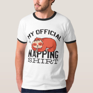 My official napping shirt - Lazy sleeping Sloth