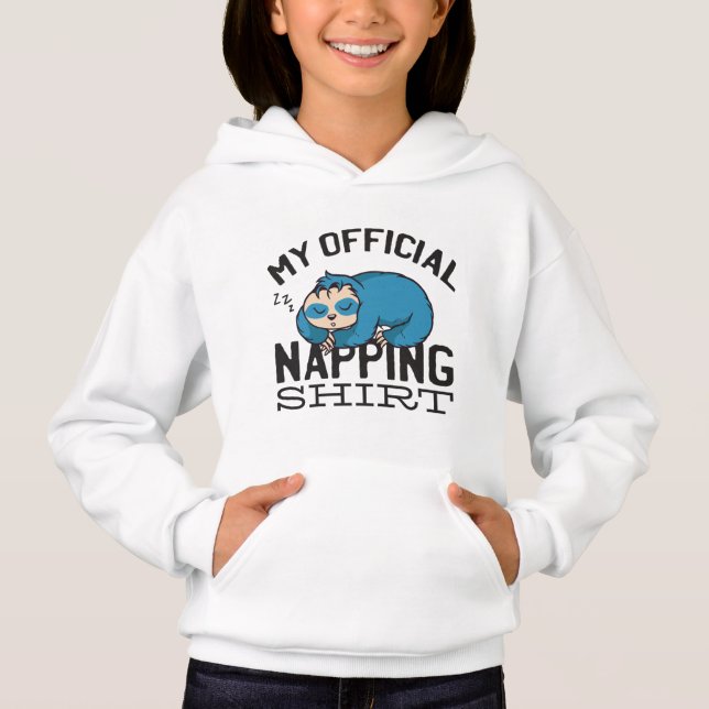 My official napping shirt - Lazy sleeping Sloth (Front)