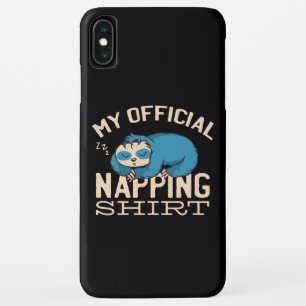 My official napping shirt, Lazy sleeping Sloth Case-Mate iPhone Case