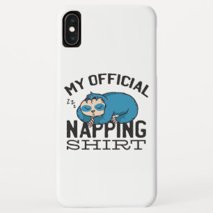 My official napping shirt - Lazy sleeping Sloth Case-Mate iPhone Case