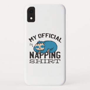 My official napping shirt - Lazy sleeping Sloth Case-Mate iPhone Case