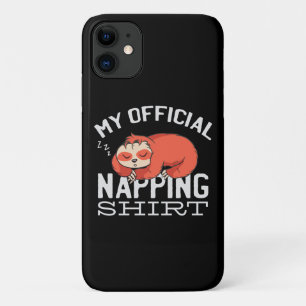 My official napping shirt - Lazy sleeping Sloth Case-Mate iPhone Case